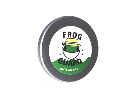 Frog Guard outside butter packaging on a white background